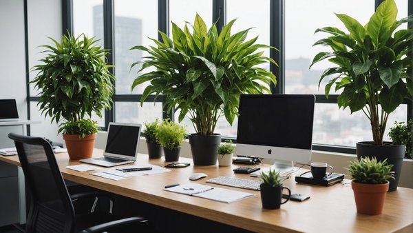 Plantes au bureau : améliorez votre espace de travail facilement