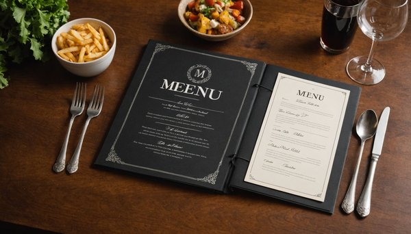 Le protège-menu : un essentiel pour valoriser votre carte